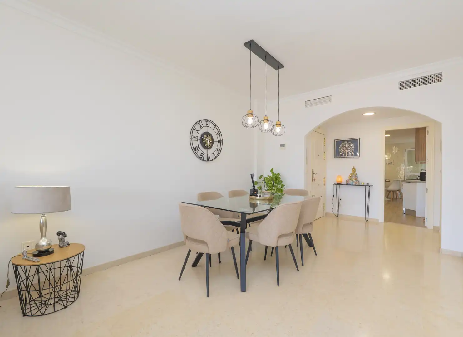 Dining room of Apartments for sale in Marbella  with Air Conditioner, Heating and Terrace