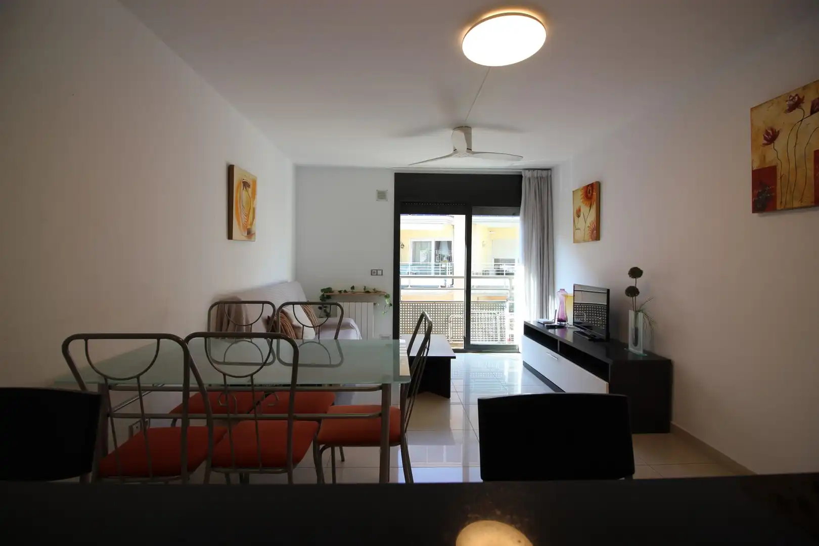 Dining room of Flat for sale in Roses  with Heating and Furnished