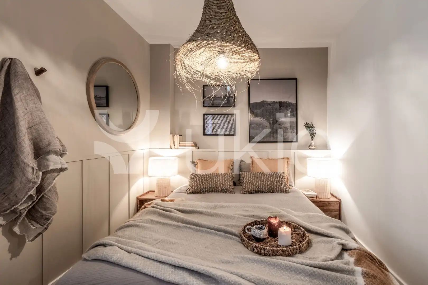 Bedroom of Apartments for rent in Madrid  with Air Conditioner, Furnished and Washing machine