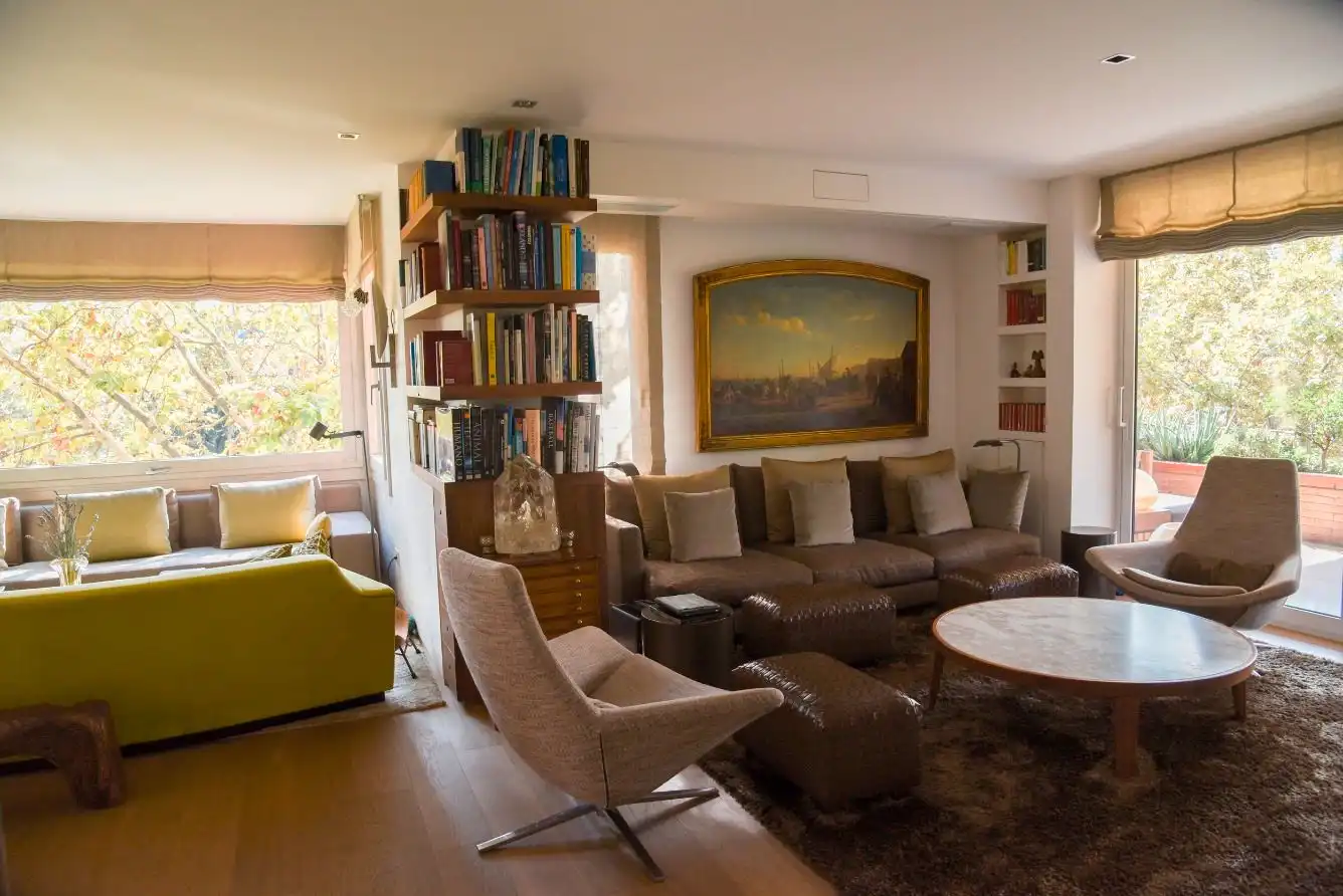 Sala d'estar de Pis de lloguer en Barcelona amb Aire condicionat, Calefacció i Terrassa