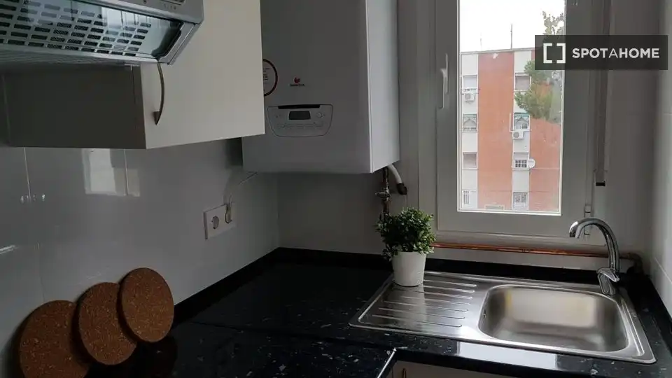 Kitchen of Flat for rent in Madrid  with Air Conditioner, Heating and Furnished