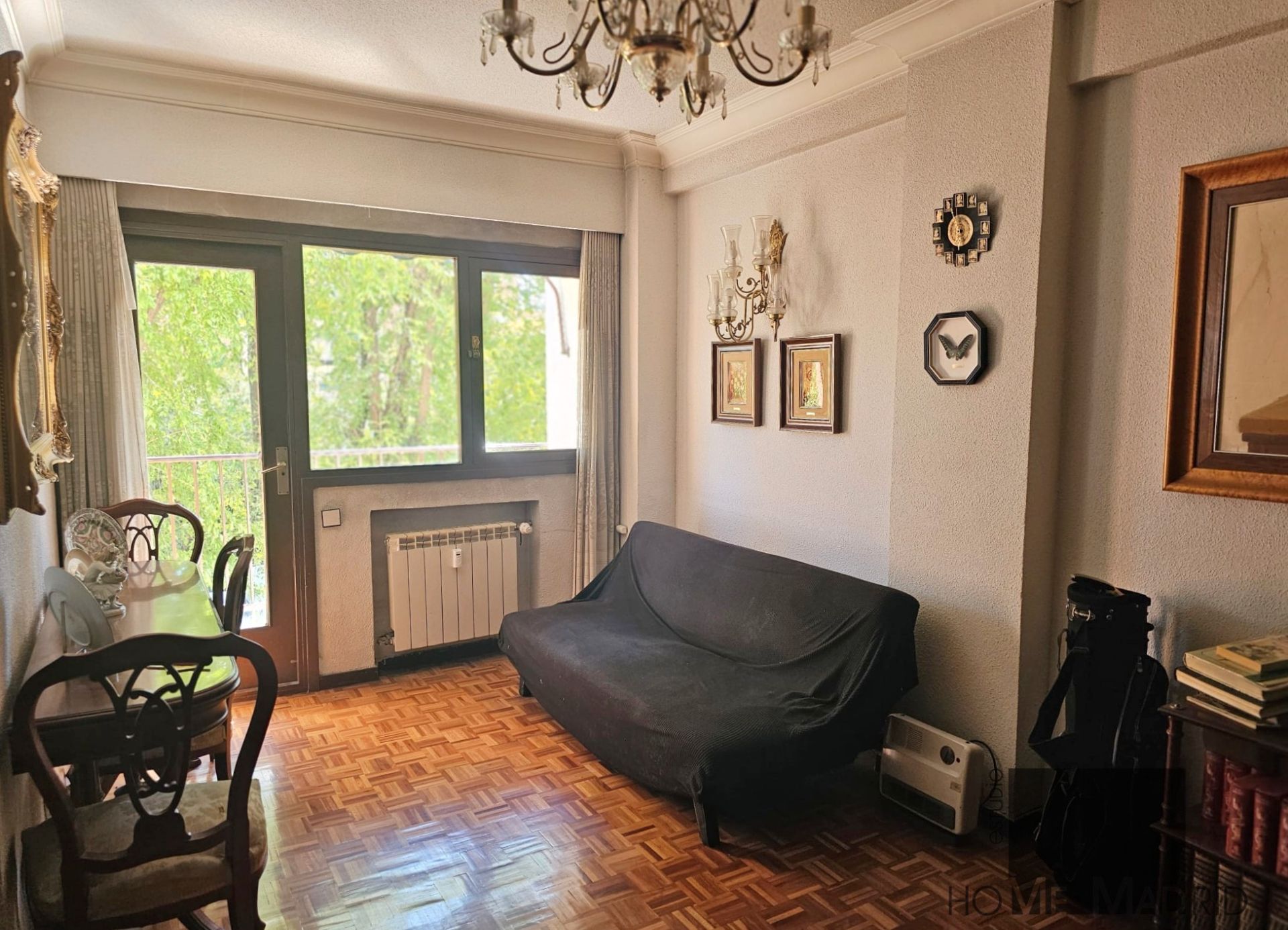 Bedroom of Flat for sale in  Madrid Capital  with Heating, Parquet flooring and Terrace