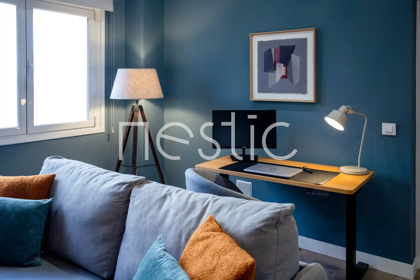 Sala de estar de Apartamento de alquiler en Madrid con Aire acondicionado, Calefacción y Amueblado