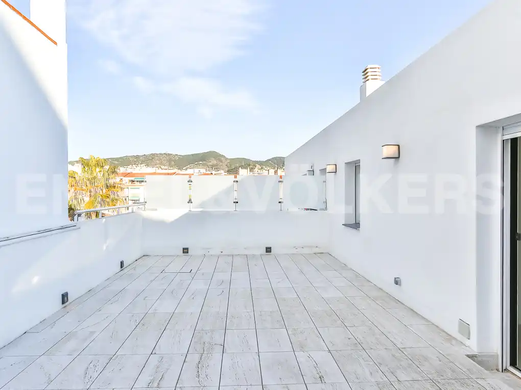 Terrace of Attic for rent in Sitges  with Air Conditioner, Heating and Terrace