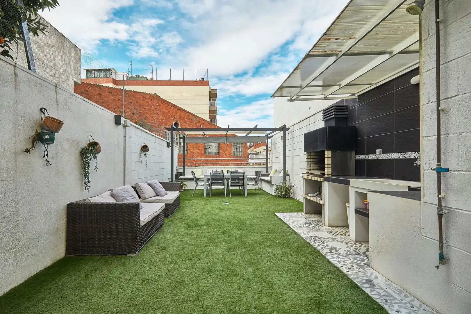 Terraza de Casa adosada en venta en Terrassa con Aire acondicionado, Calefacción y Parquet
