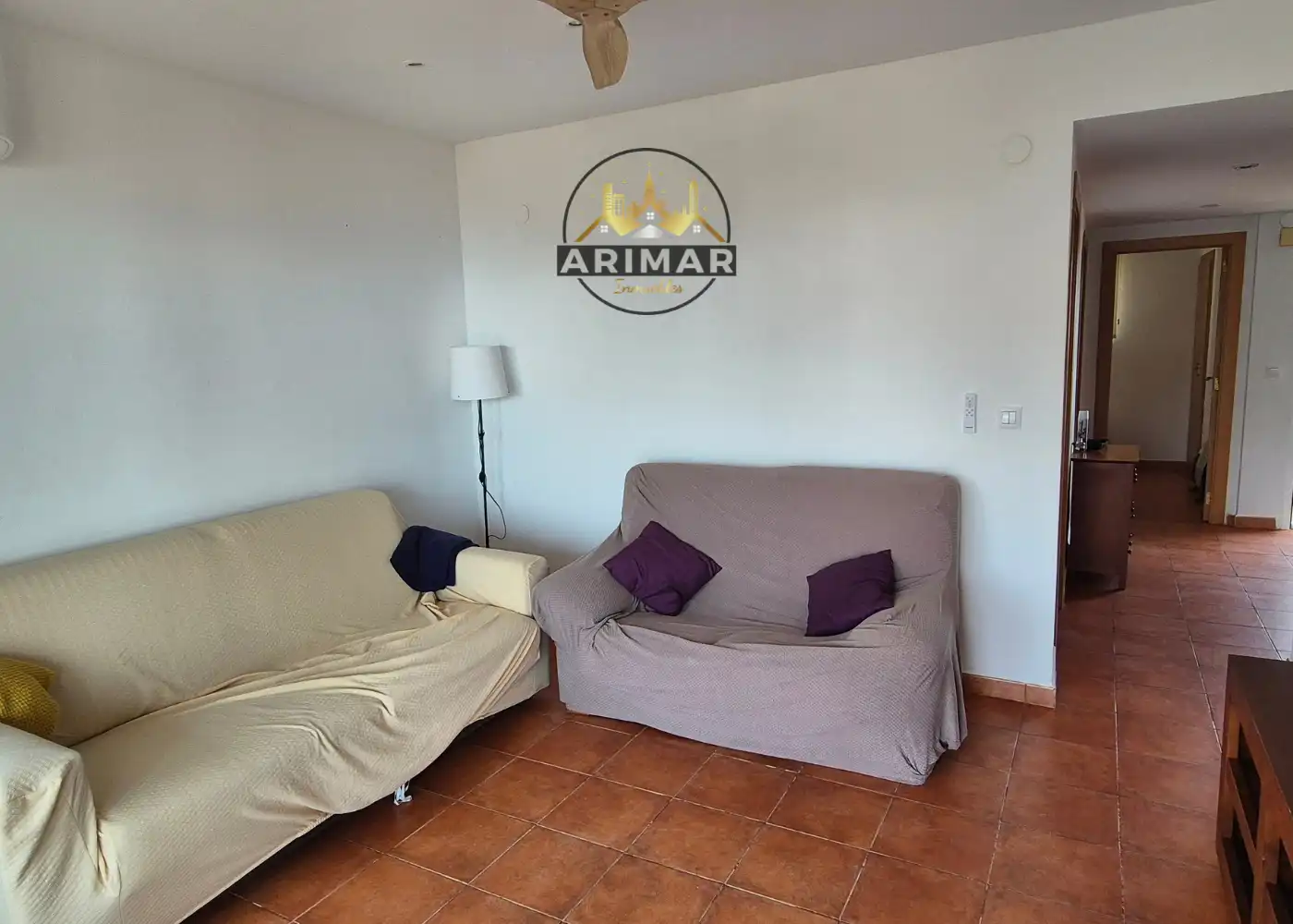 Sala de estar de Apartamento en venta en Benicasim / Benicàssim con Aire acondicionado, Calefacción y Terraza