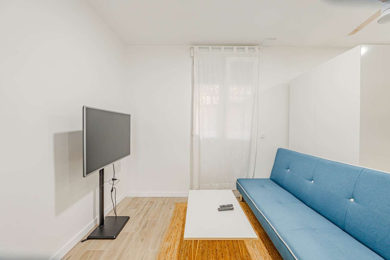 Wohnzimmer von Wohnung zur untervermieten in  Madrid Capital mit Klimaanlage, Heizung und Terrasse