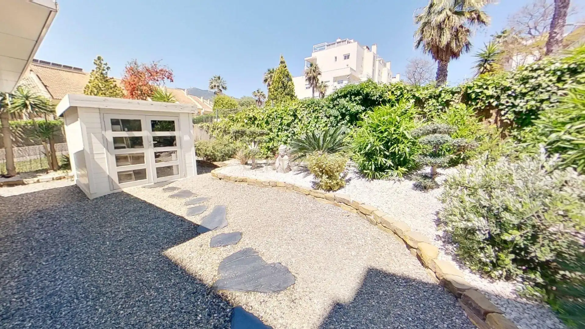 Garden of Flat for sale in Benalmádena  with Air Conditioner, Private garden and Community pool
