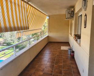 Balcony of Flat to rent in Benalmádena  with Air Conditioner, Private garden and Terrace