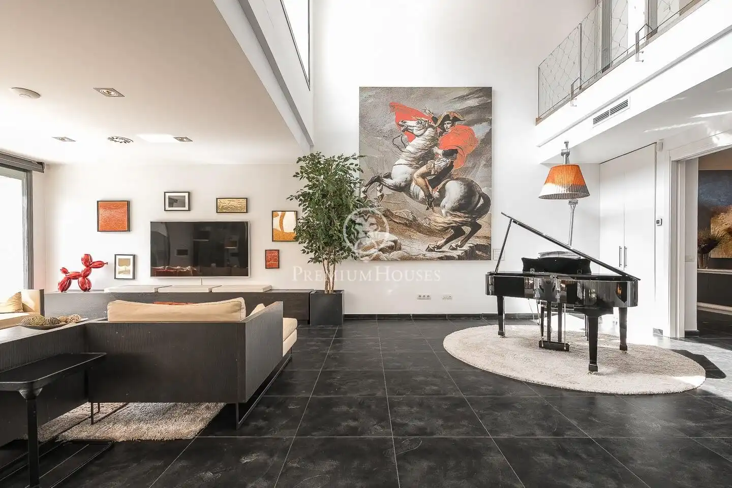 Living room of Houses for sale in Sant Cugat del Vallès  with Air Conditioner, Heating and Private garden