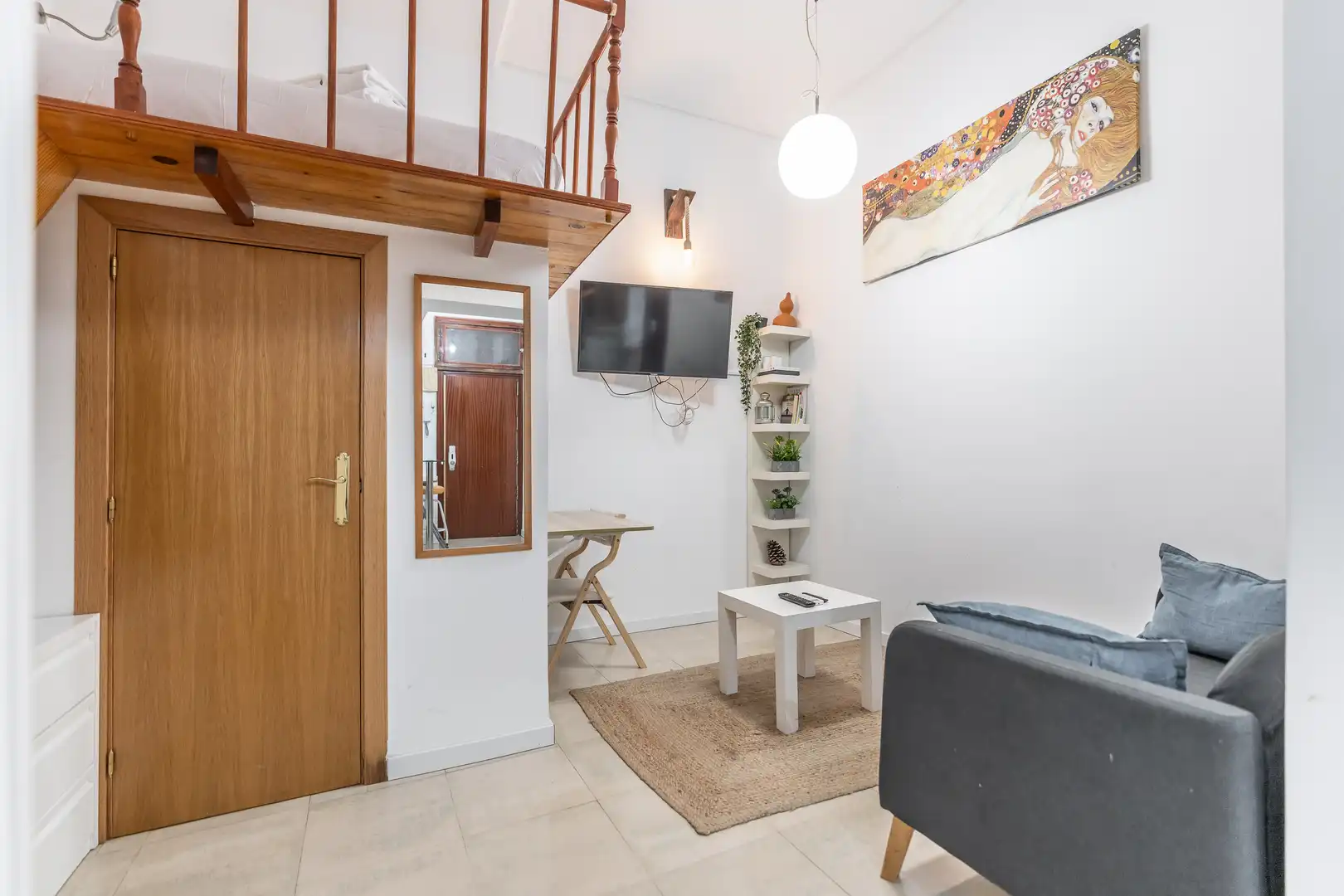 Sala de estar de Loft en venta en Madrid
