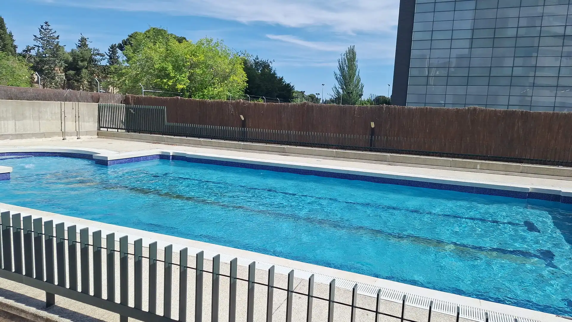 Swimming pool of Flat for rent in Madrid  with Air Conditioner, Private garden and Swimming Pool