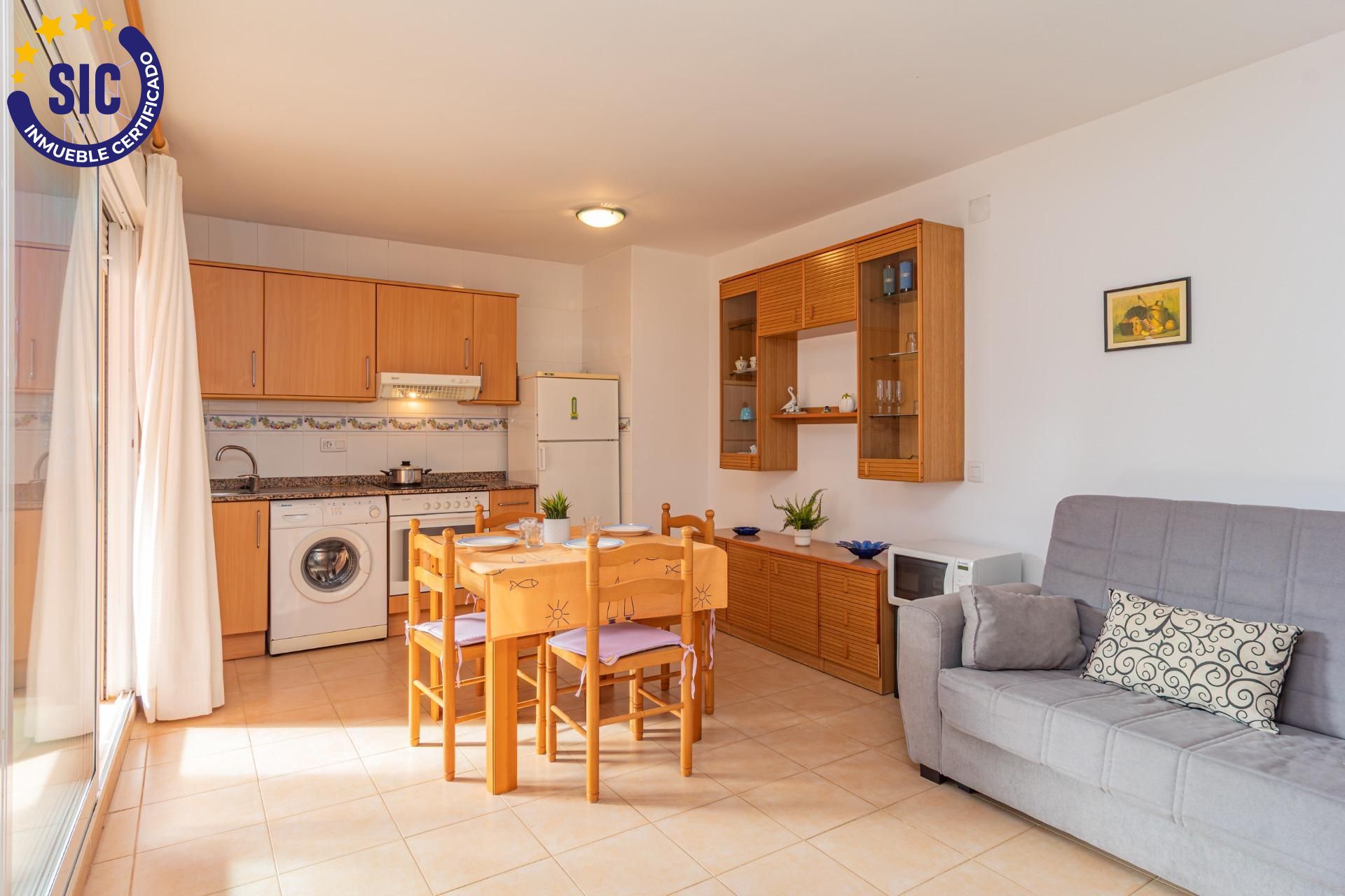 Cocina de Apartamento en venta en Peñíscola / Peníscola con Terraza, Amueblado y Balcón