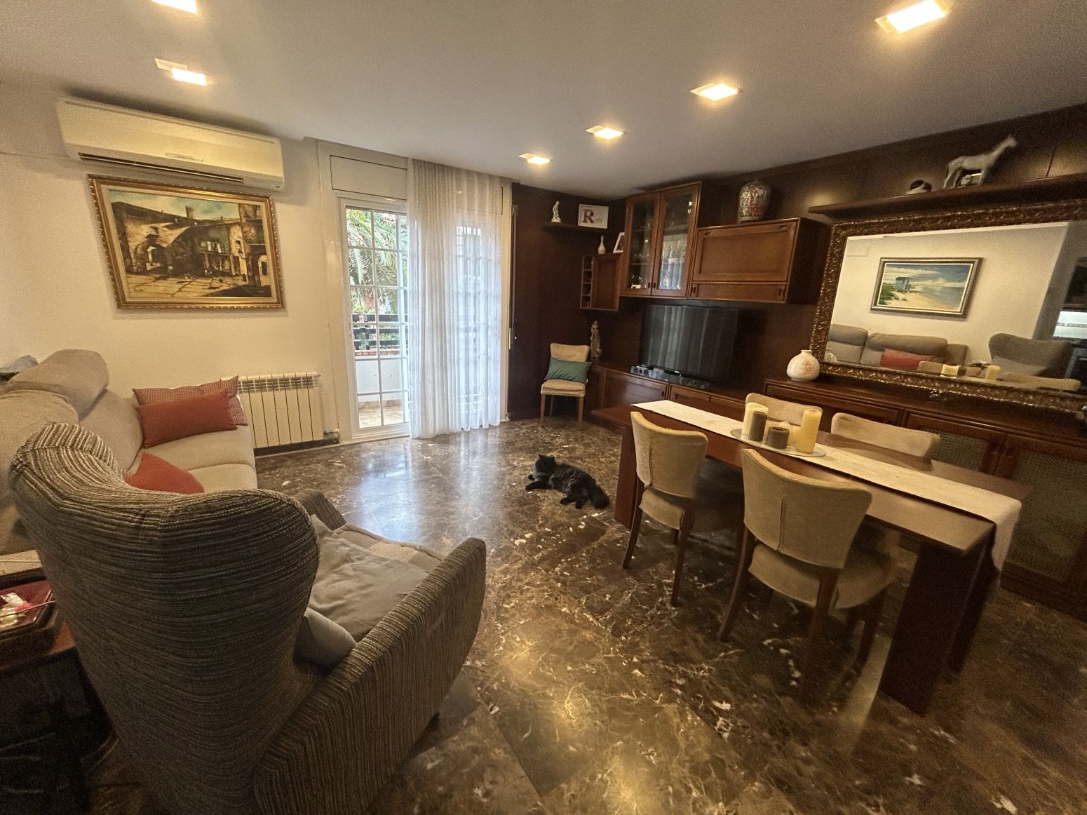 Living room of Flat for sale in  Barcelona Capital  with Air Conditioner, Heating and Terrace