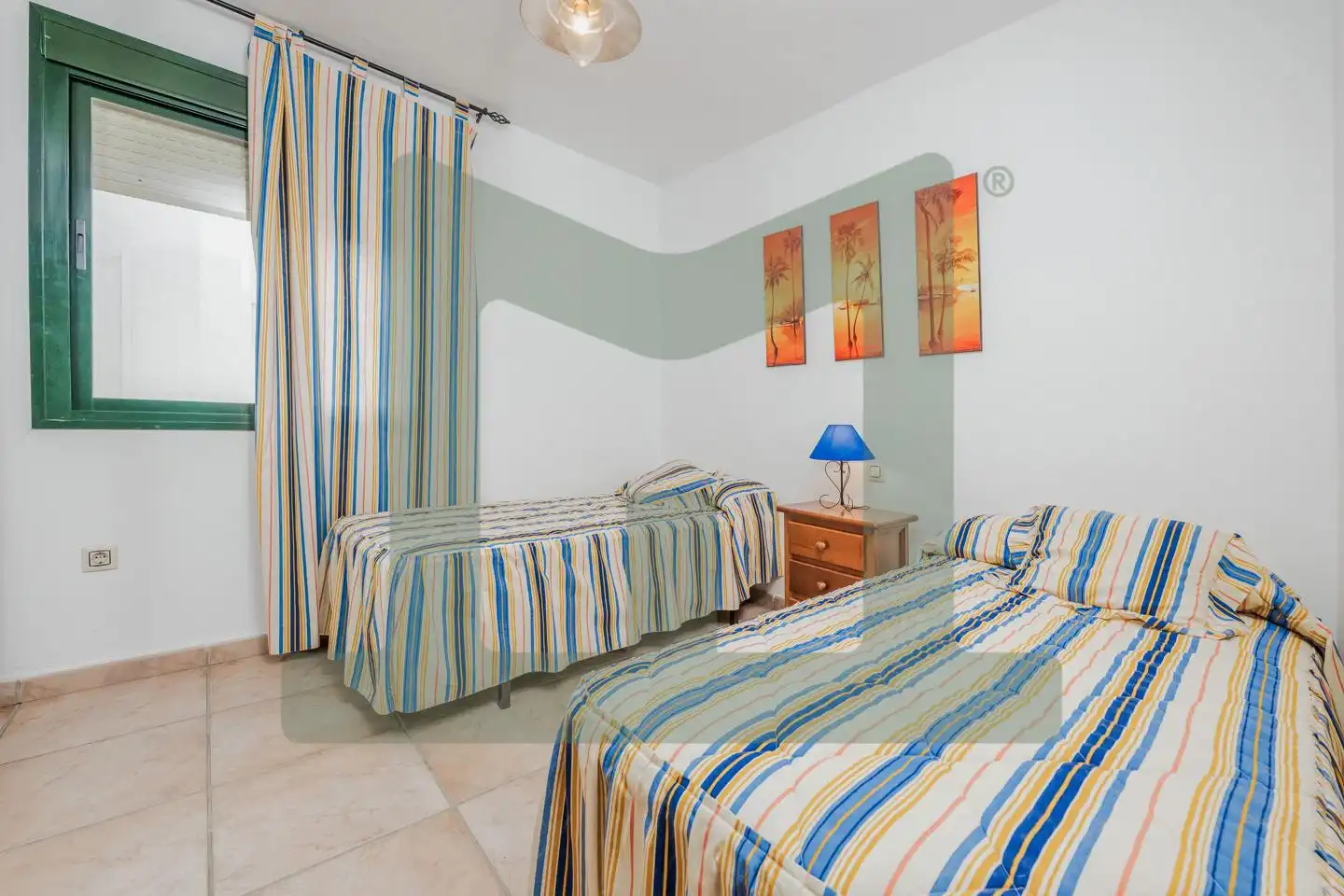 Schlafzimmer von Wohnung zum Verkauf in Zahara de los Atunes mit Klimaanlage, Terrasse und Abstellraum