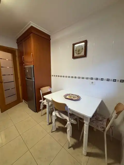 Kitchen of Flat for rent in Ferrol  with Heating, Parquet flooring and Furnished