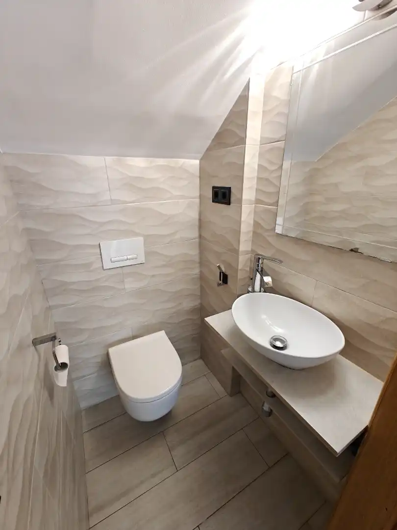Baño de Casa adosada en venta en Premià de Mar con Aire acondicionado, Calefacción y Piscina comunitaria