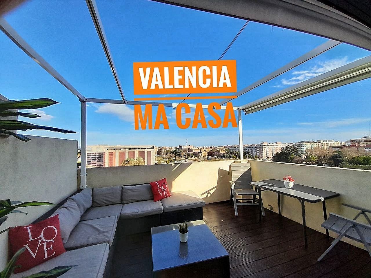 Terrassa de Àtic de lloguer en  Valencia Capital amb Aire condicionat, Calefacció i Terrassa