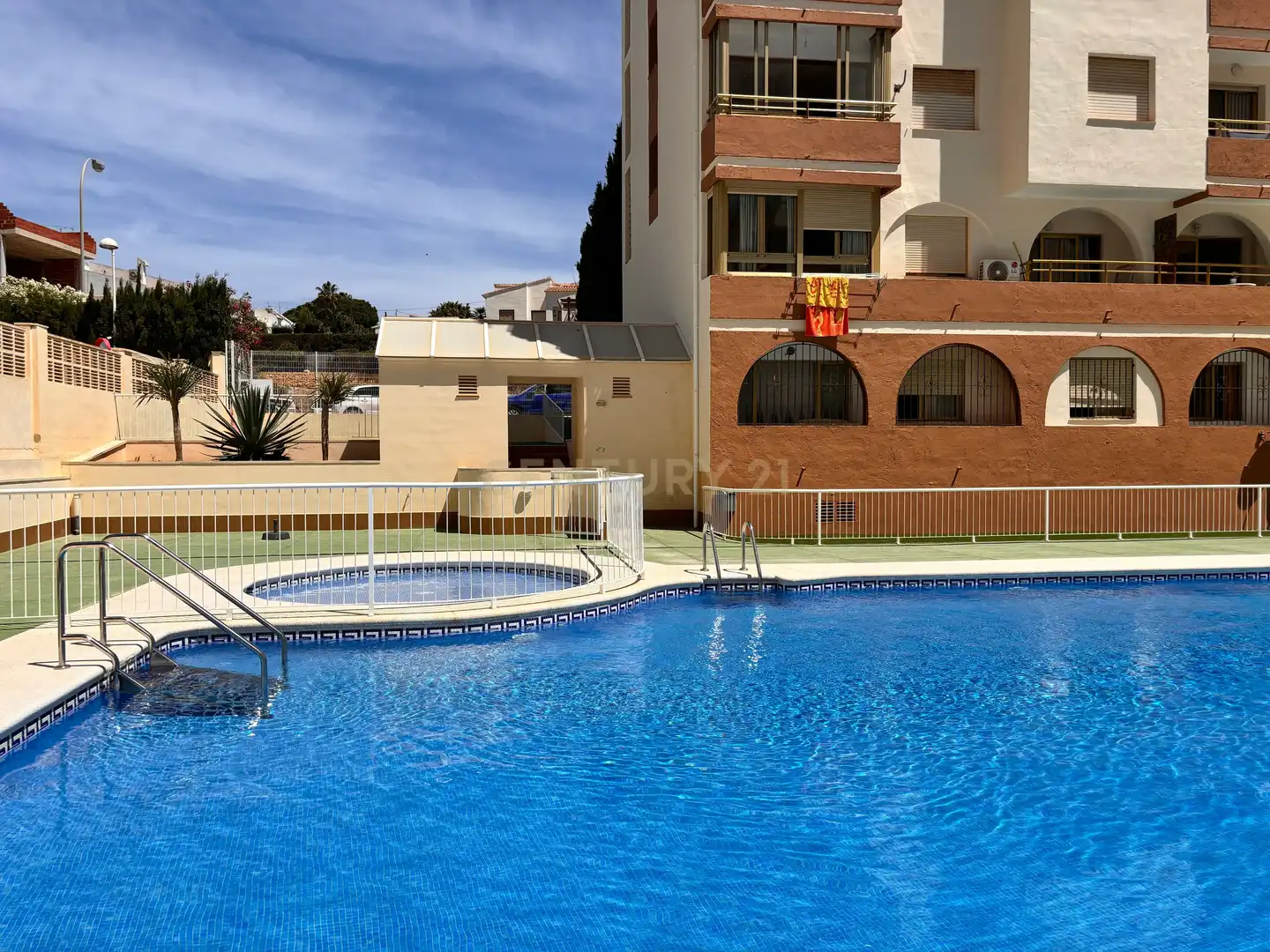 Piscina de Apartament de lloguer en Calpe / Calp amb Aire condicionat, Rentadora i Microones
