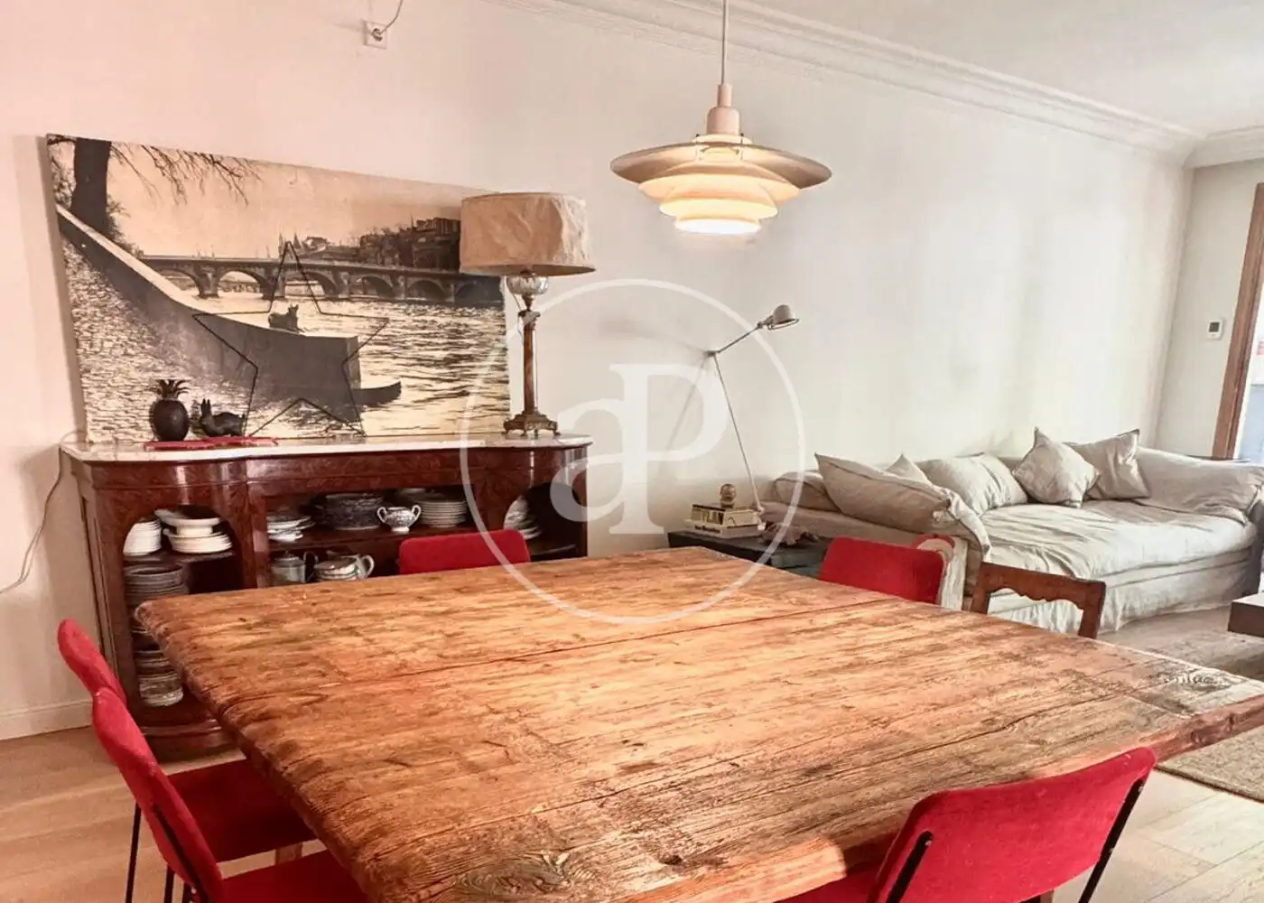 Dining room of Flat for sale in Barcelona  with Air Conditioner, Heating and Private garden