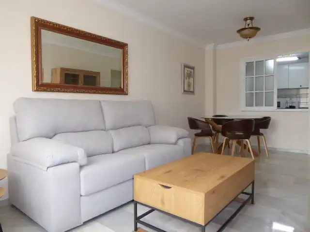 Living room of Apartments for rent in Málaga  with Air Conditioner, Furnished and Microwave