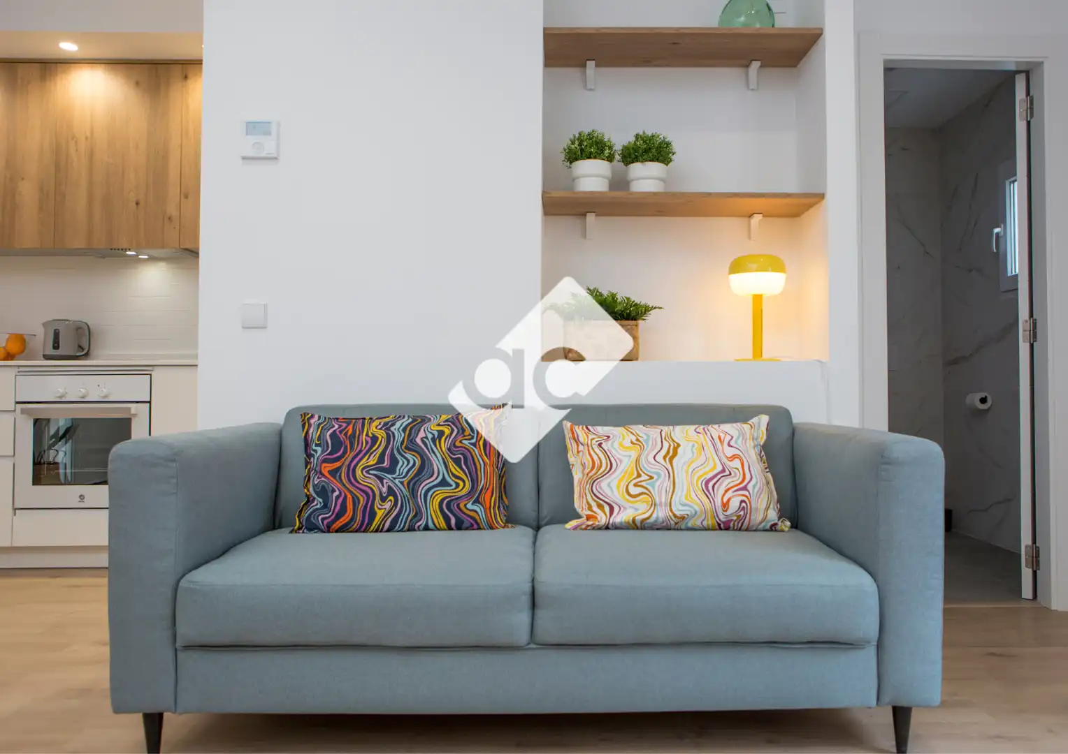 Living room of Flat for rent in Valencia  with Air Conditioner, Heating and Terrace