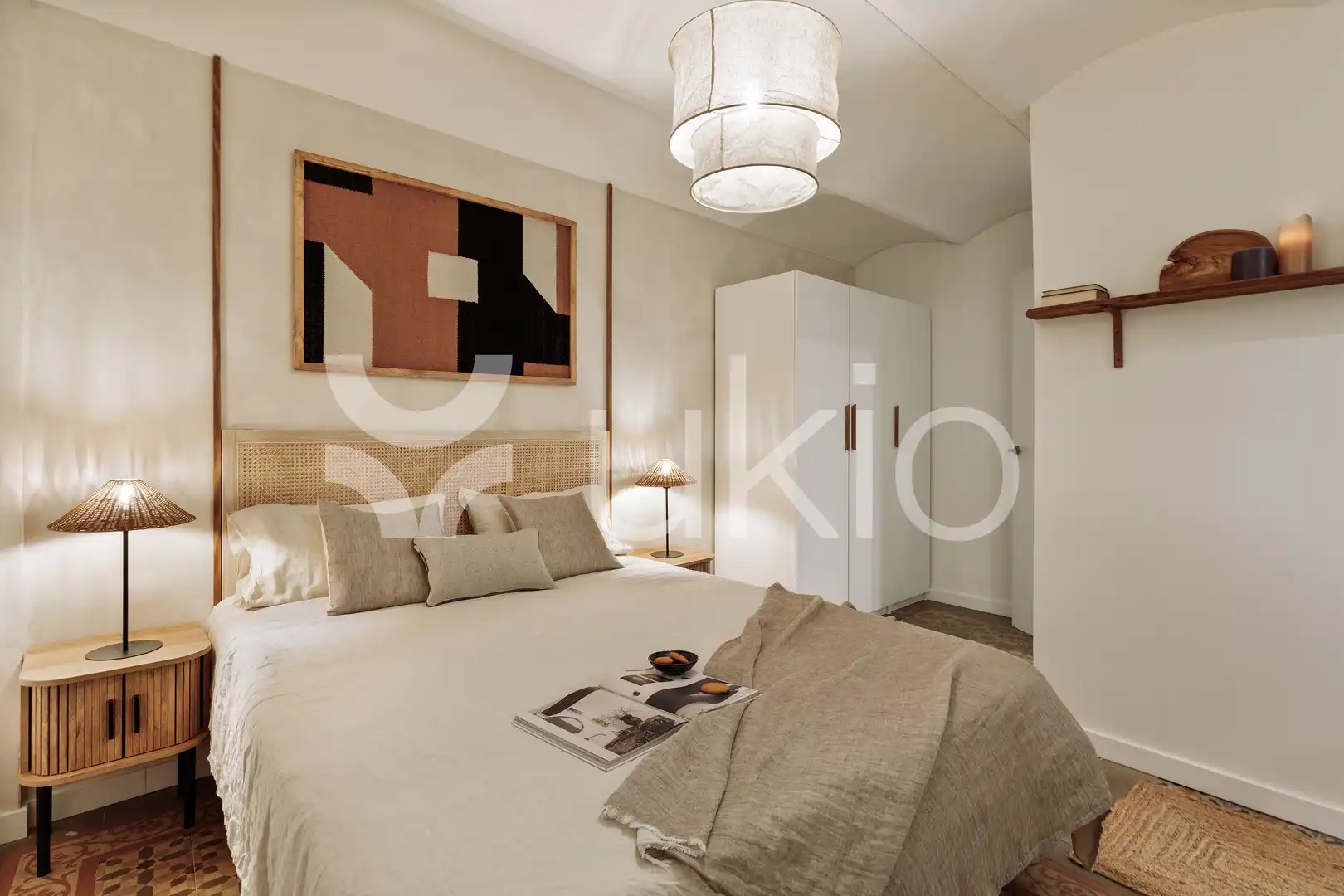 Habitación de Apartamento de alquiler en Barcelona con Aire acondicionado, Calefacción y Amueblado