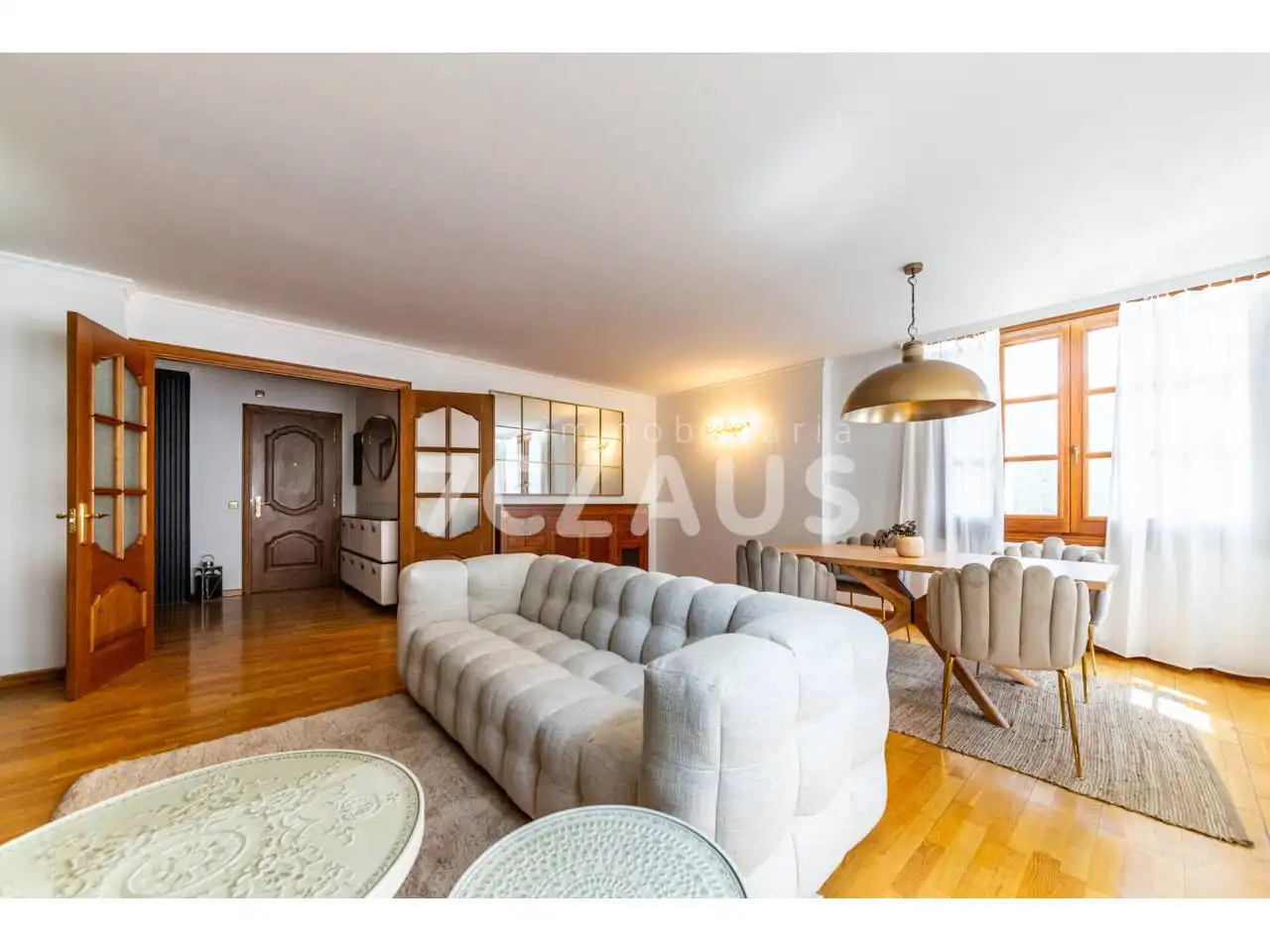 Wohnzimmer von Wohnung zur Miete in La Massana mit Heizung, Privatgarten und Parkett