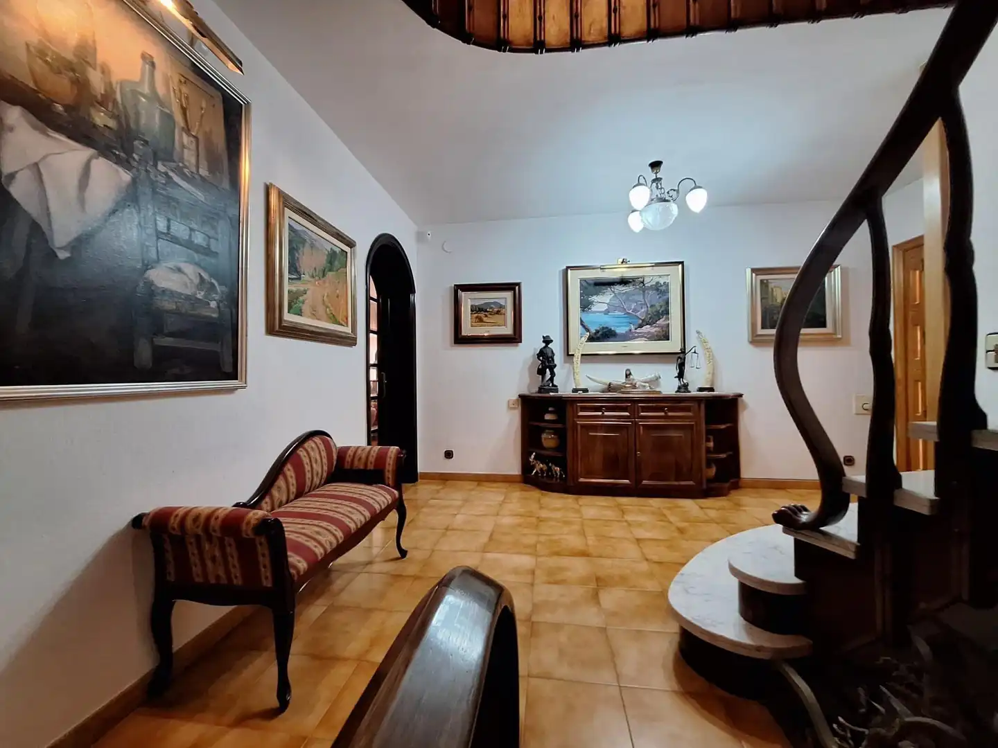 Sala d'estar de Casa o xalet en venda en Castellar del Vallès amb Aire condicionat, Calefacció i Jardí privat