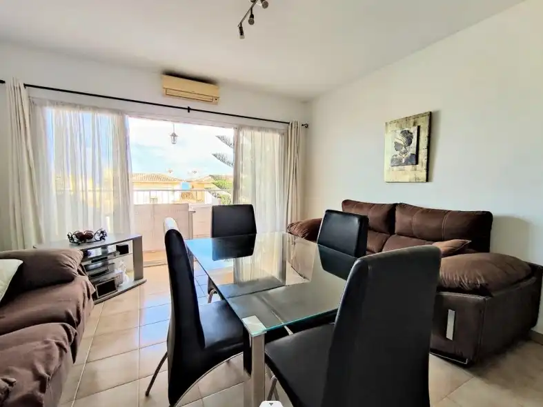 Menjador de Àtic en venda en Dénia amb Aire condicionat, Jardí privat i Terrassa