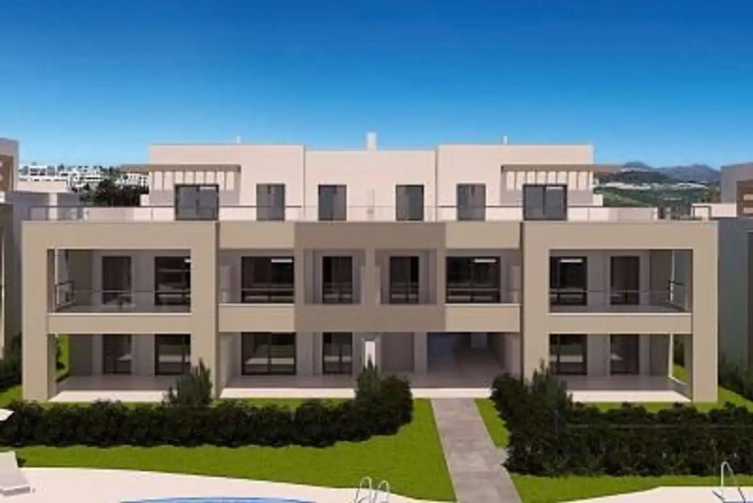 Vista exterior de Piso en venta en Casares con Jardín privado, Terraza y Trastero