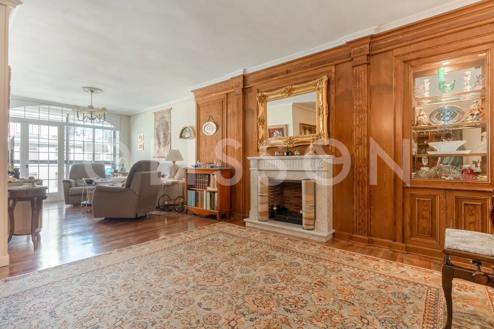 Living room of Flat for rent in Madrid  with Storage room and Community pool