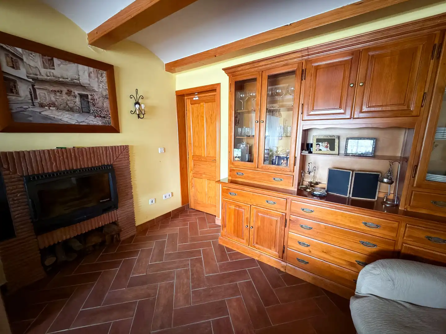 Sala d'estar de Casa o xalet en venda en Santa Cruz del Retamar amb Calefacció, Jardí privat i Terrassa