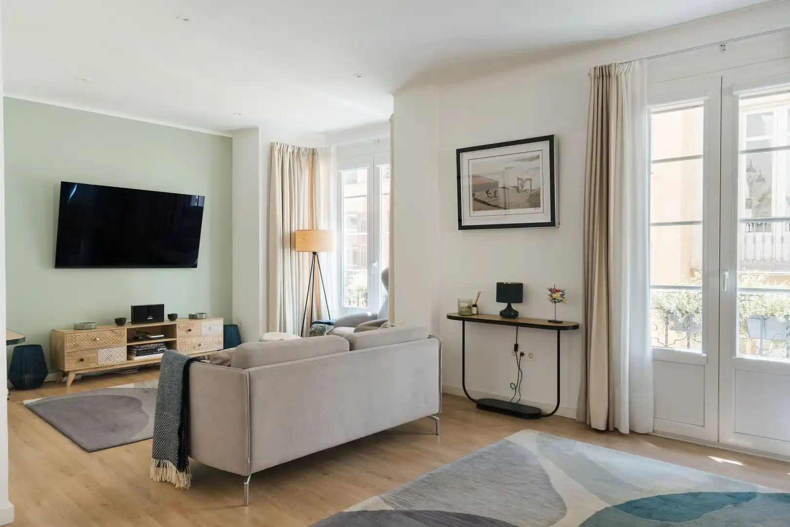 Sala de estar de Apartamento en venta en Málaga con Amueblado y Balcón