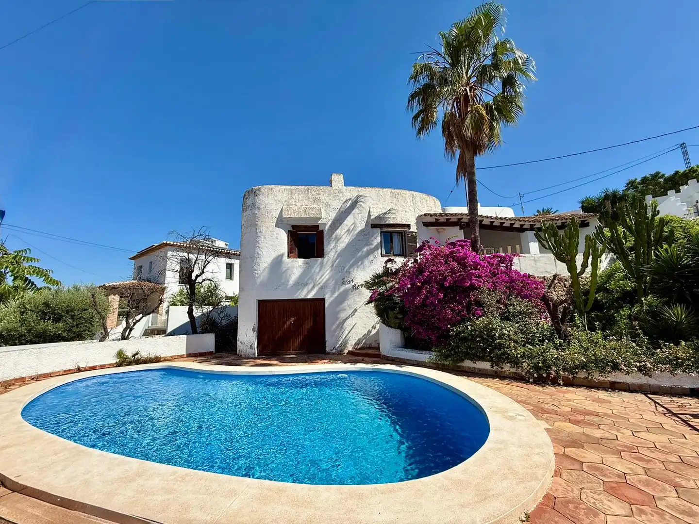 Exterior view of Houses for sale in Dénia  with Terrace, Storage room and Swimming Pool