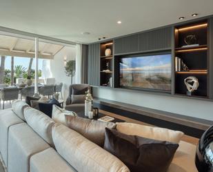 Living room of Attic for sale in Marbella  with Terrace, Furnished and Internet