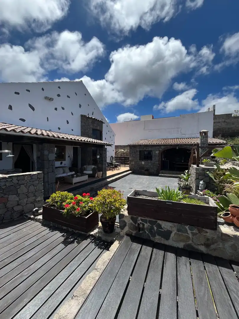 Terraza de Casa o chalet en venta en Moya (Las Palmas) con Jardín privado, Terraza y Amueblado