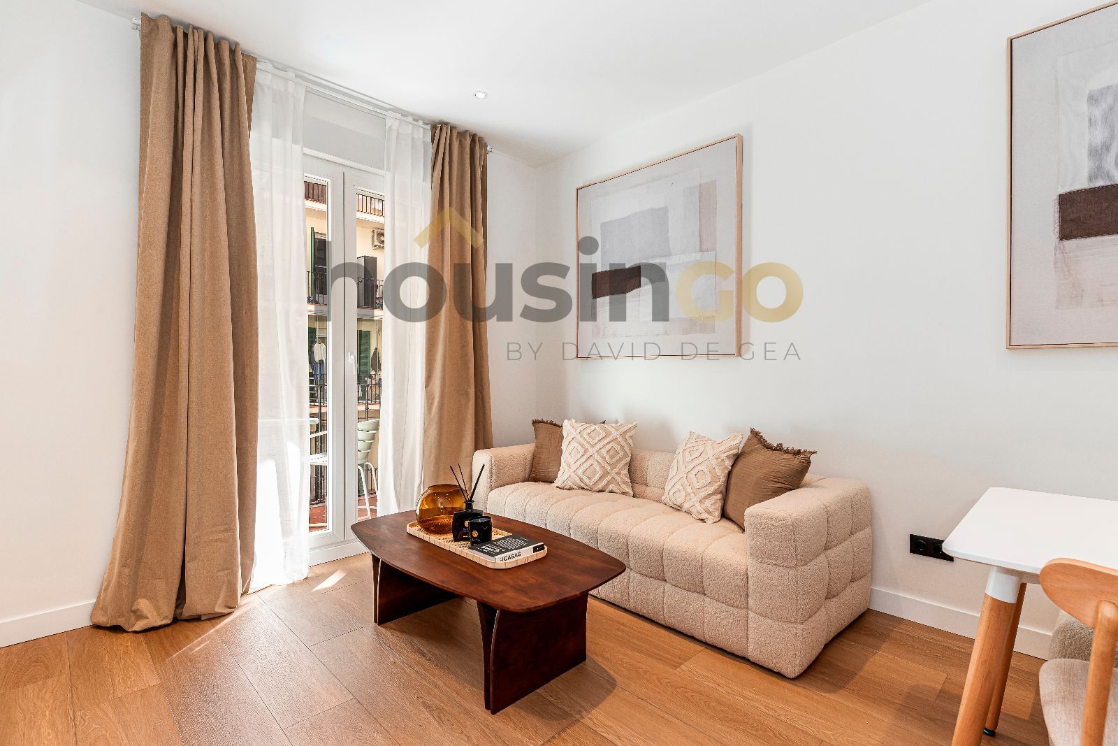 Sala de estar de Piso en venta en  Madrid Capital con Aire acondicionado, Calefacción y Terraza
