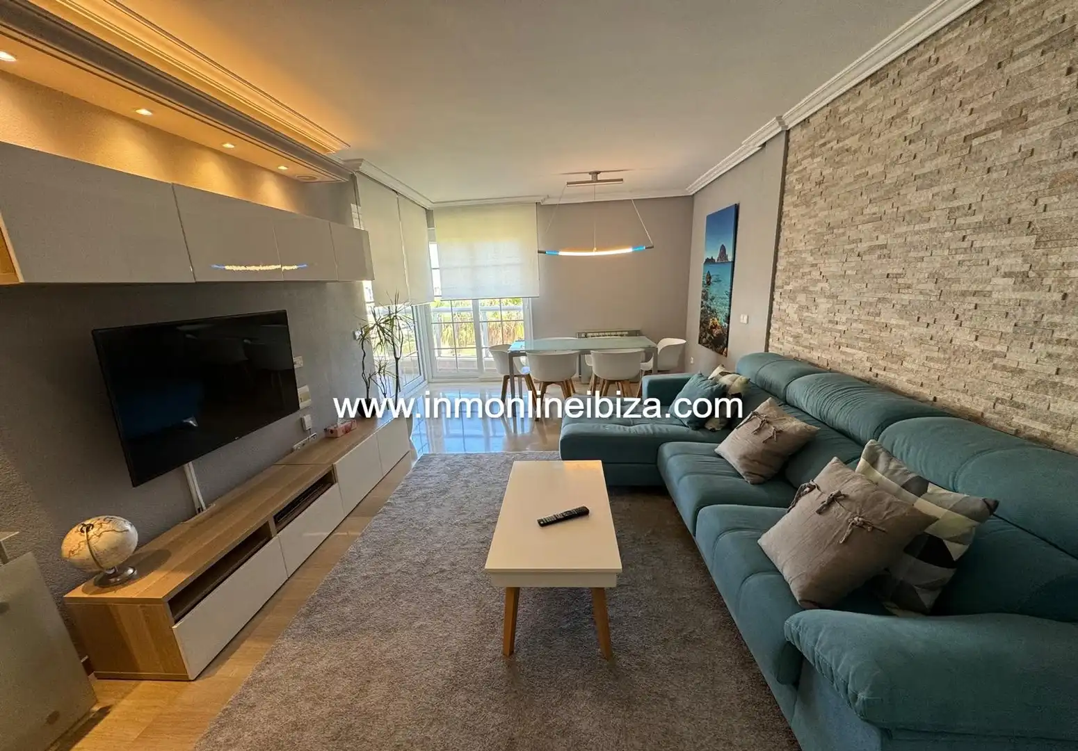 Sala de estar de Piso de alquiler en Eivissa con Aire acondicionado, Terraza y Amueblado