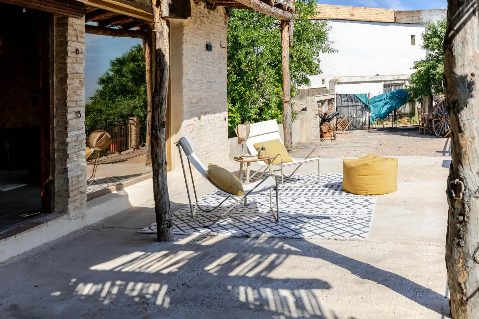Terraza de Finca rústica en venta en Venta del Moro con Jardín privado, Terraza y Amueblado