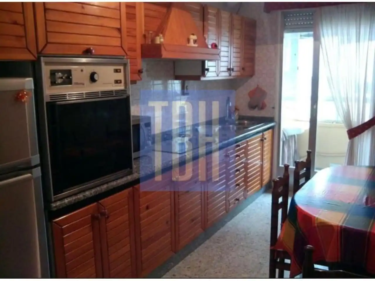 Kitchen of Flat for rent in Ourense Capital   with Heating, Parquet flooring and Furnished