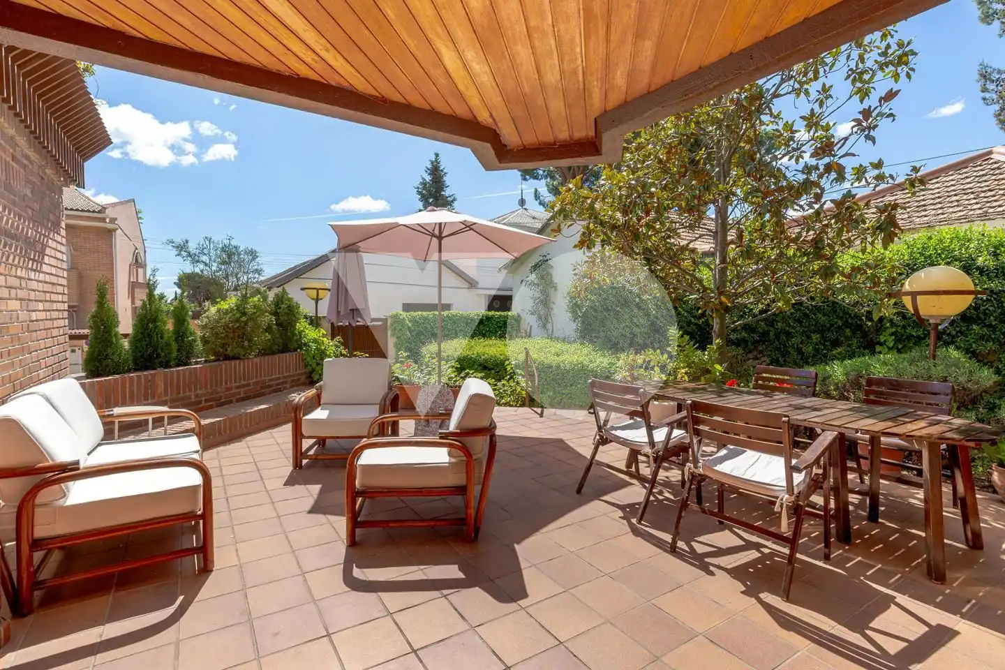 Terrace of Detached homes for sale in  Madrid Capital  with Air Conditioner, Heating and Private garden