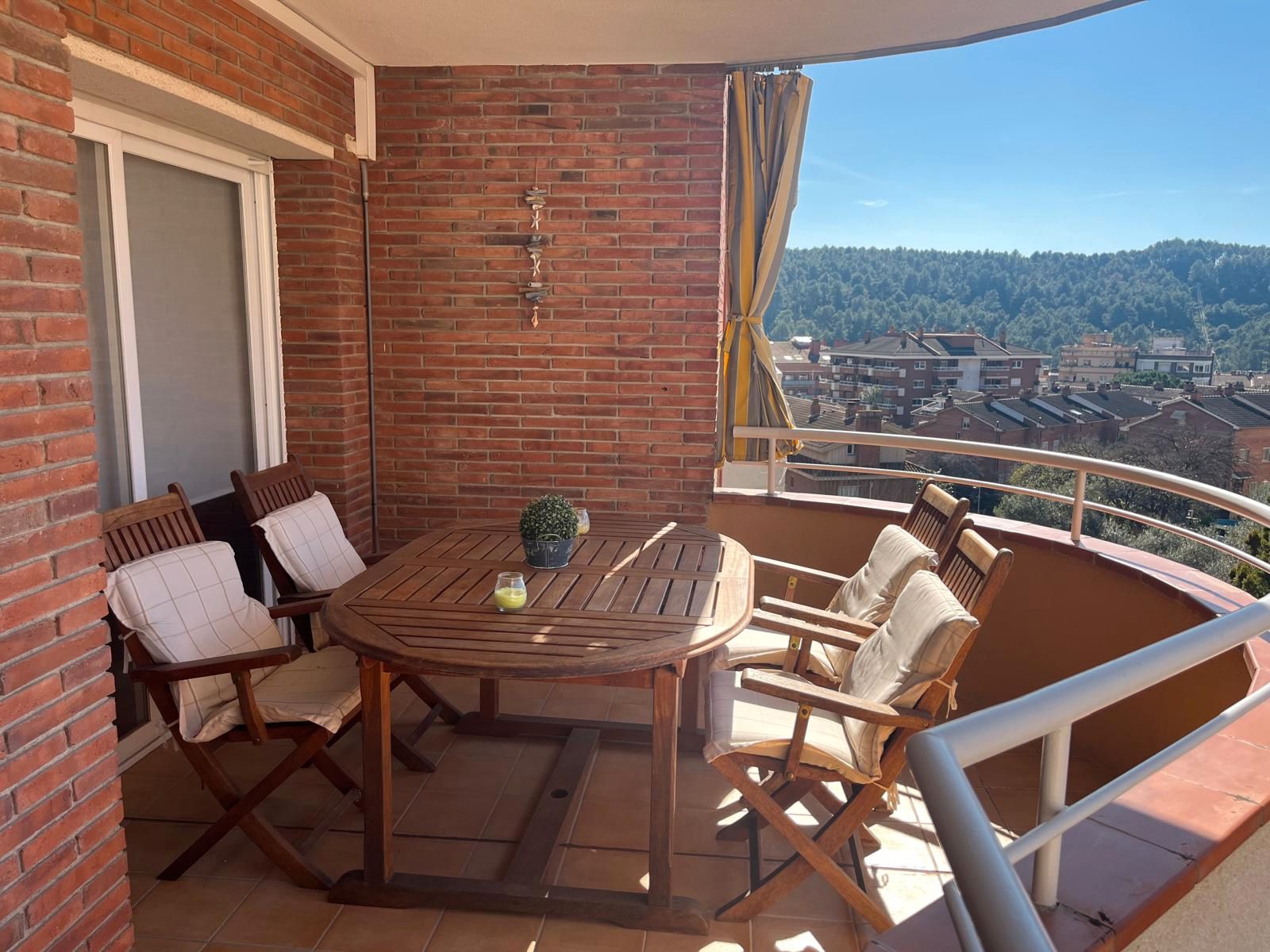 Terrace of Flat for sale in La Palma de Cervelló  with Air Conditioner, Heating and Parquet flooring