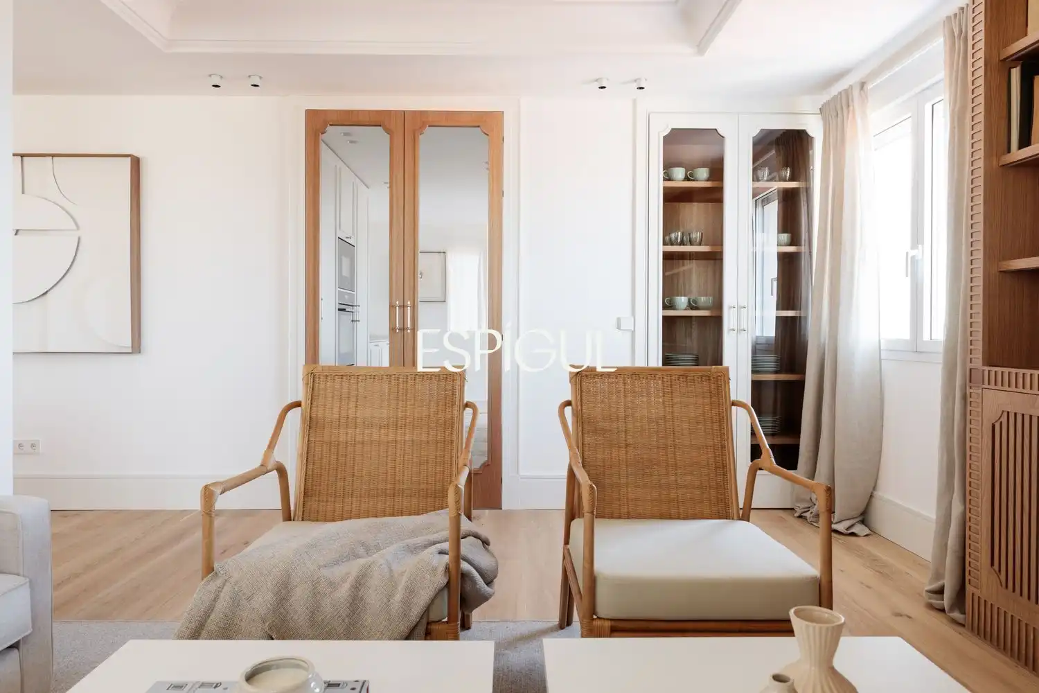 Wohnzimmer von Wohnung zum Verkauf in Madrid mit Klimaanlage, Heizung und Terrasse