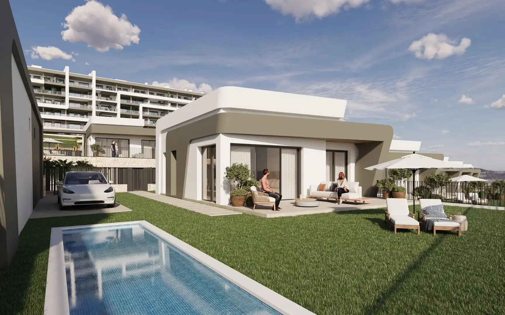 Vista exterior de Estudio en venta en Mutxamel con Piscina comunitaria