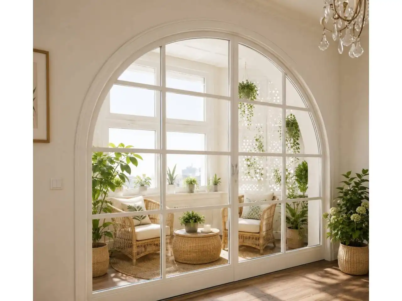 Wohnzimmer von Wohnung zum Verkauf in Girona mit Klimaanlage, Heizung und Parkett