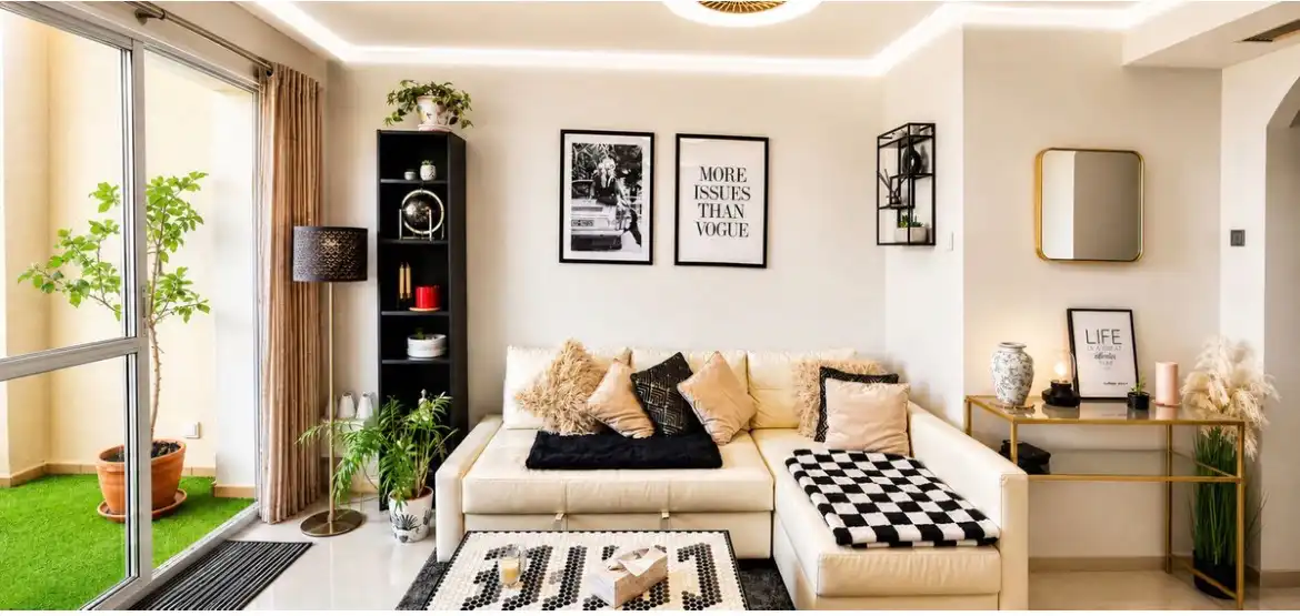 Sala de estar de Piso en venta en Manilva con Aire acondicionado, Terraza y Trastero
