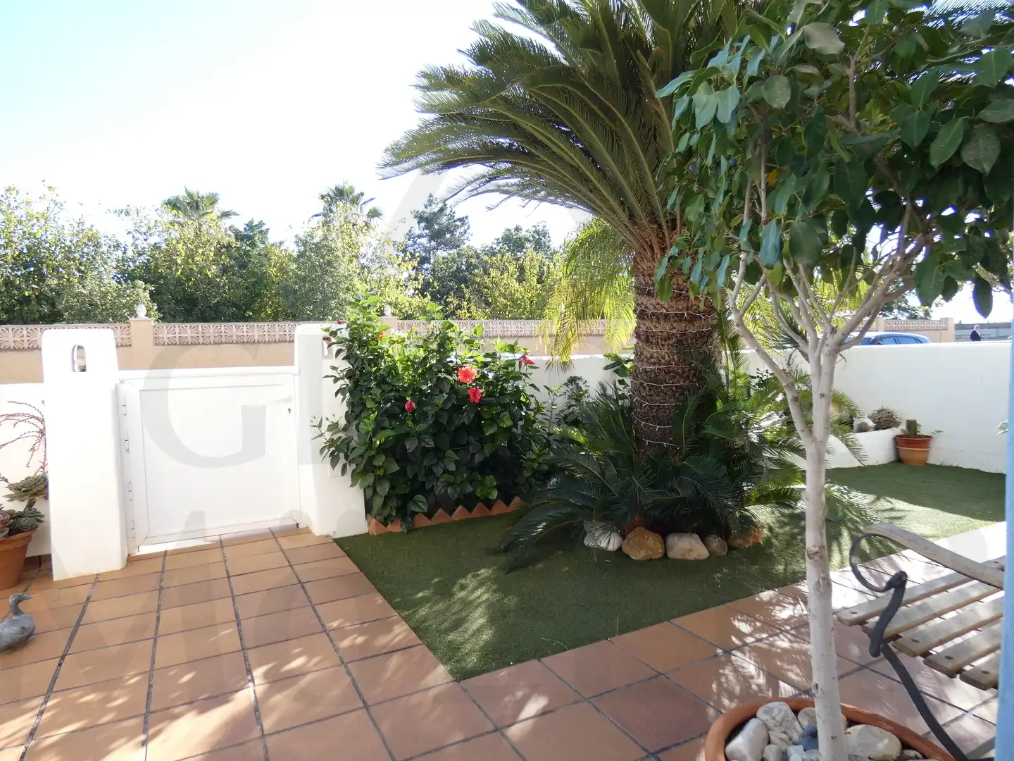Jardín de Casa adosada en venta en Cartagena con Aire acondicionado, Calefacción y Jardín privado