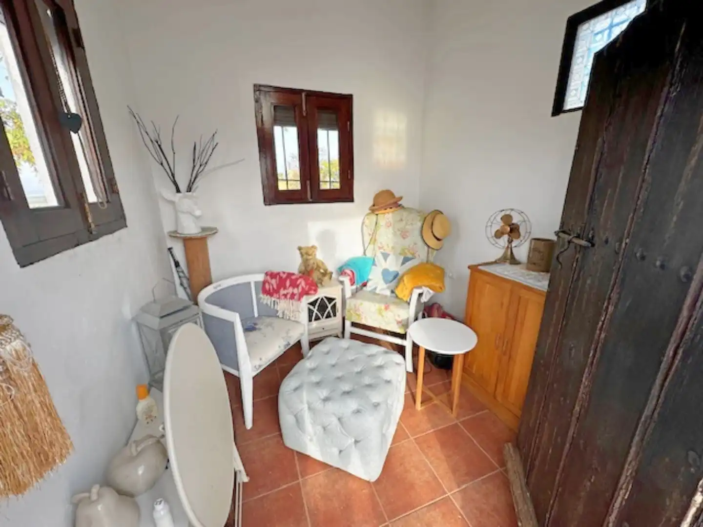 Sala de estar de Finca rústica en venta en Antequera con Terraza