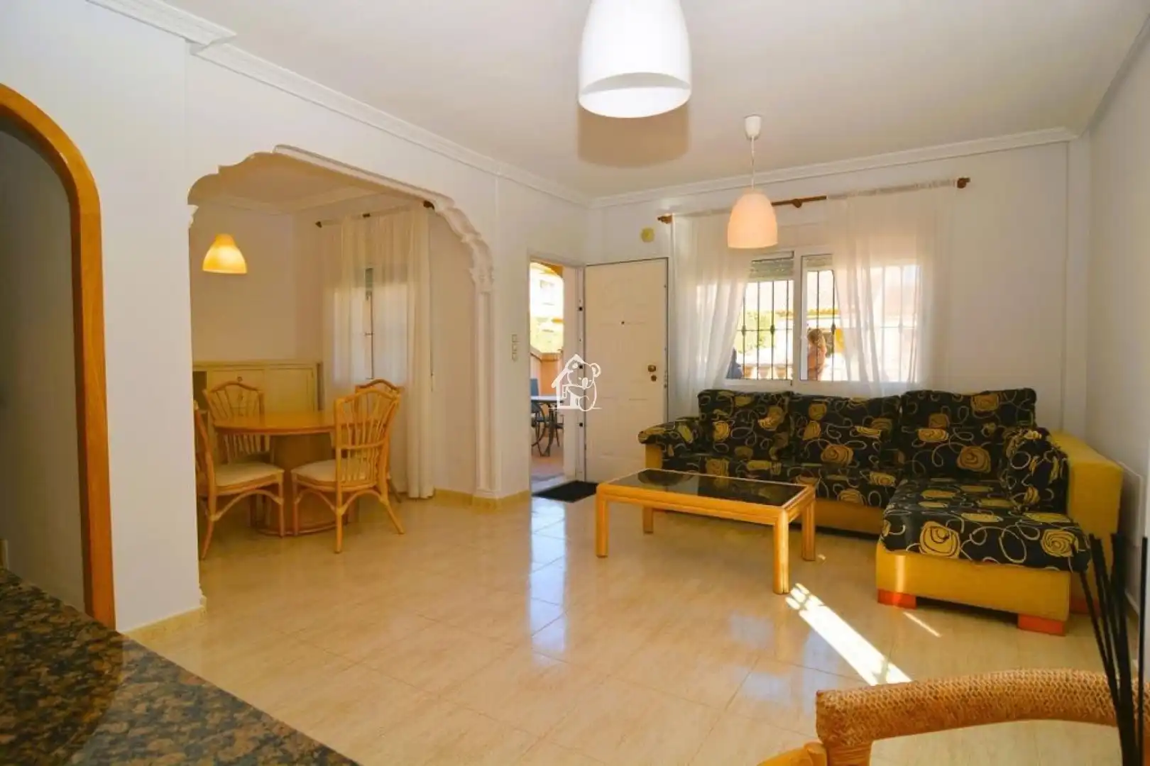Living room of Detached homes for rent in Pilar de la Horadada  with Air Conditioner, Terrace and Swimming Pool